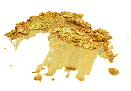 Gold Mica Powder Pigments Stock Photo - Download Image Now